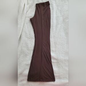 Chocolate Brown Stretch Flare Pants